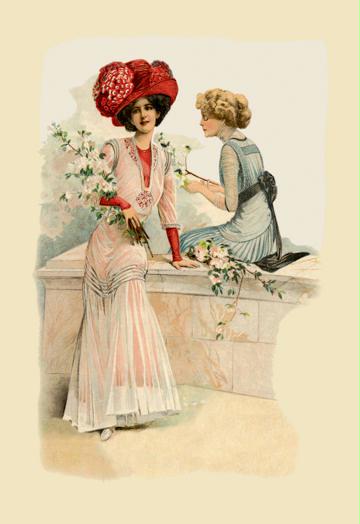 Ladies on the Veranda 12x18 Giclee On Canvas