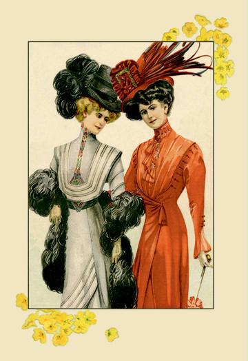 Jeweled Ladies 12x18 Giclee On Canvas
