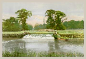 In Charlecote Park 12x18 Giclee On Canvas