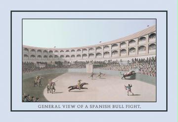 General View of a Spanish Bull Fight 12x18 Giclee On Canvas by Buyenlarge