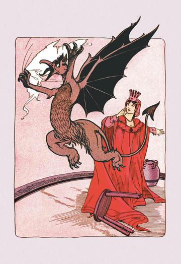 Gryphon and Ozma 12x18 Giclee On Canvas
