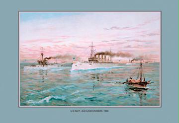 Second Class Cruisers No.2 12x18 Giclee On Canvas