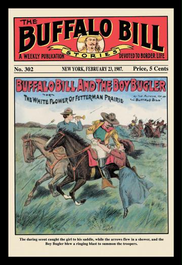 The Buffalo Bill Stories: Buffalo Bill and the Boy Bugler 12x18 Giclee On Canvas