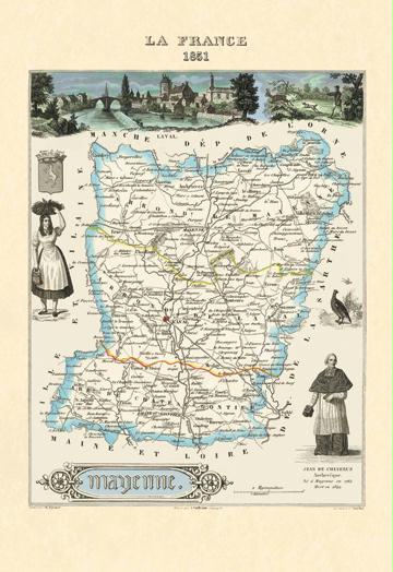 Buyenlarge 16054-3CG12 Mayenne 12" x 18" Giclee Print On Canvas