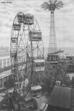 Coney Island Amuseument Park 12x18 Giclee On Canvas
