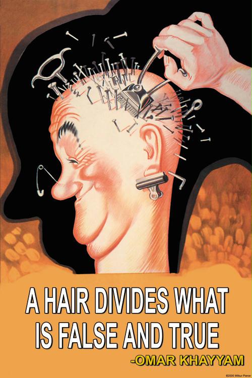 A Hair Divides 12x18 Giclee On Canvas