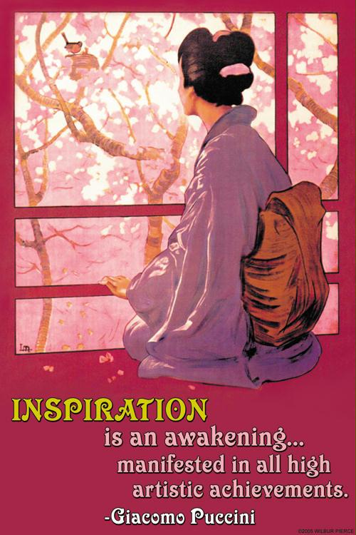 Inspiration Madame Butterfly 12x18 Giclee On Canvas