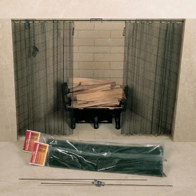 UniFlame C6824 48in. X 24in. Fireplace Spark Screen Rod Kit Not Included