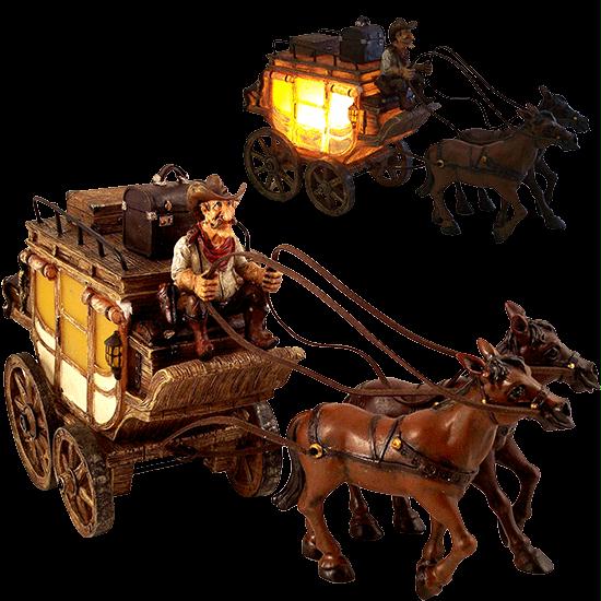 UBS 18384469 Western Cowboy Gus Stagecoach Nightlight