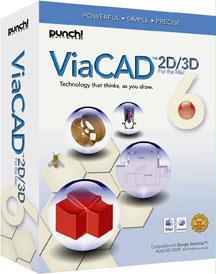 PUNCH SOFTWARE 17800 VIACAD 2D / 3D V6 - MAC 10.4 OR LATER / DVD Software