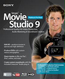 SONY CREATIVE SOFTWARE MSPPMS9000 VEGAS MOVIE STUDIO PLATINUM PRO 9.0 - WIN XP Vista