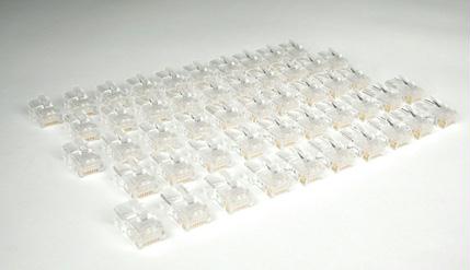 TRIPP LITE N031-050 MODULAR RJ45 CONNECTORS CAT5E STRAND 50 TRIPP LITE N031-050 MODULAR RJ45 CONNECTORS CAT5E STRAND 50
