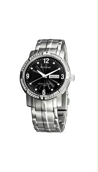 Armitron 20-4409Bksv Men S Swarovski Crystal Accented Silver-Tone Dress Watch
