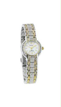 Armitron 75-3581MPGP Women s Swarovski Crystal Accented Goldtone Watch picture