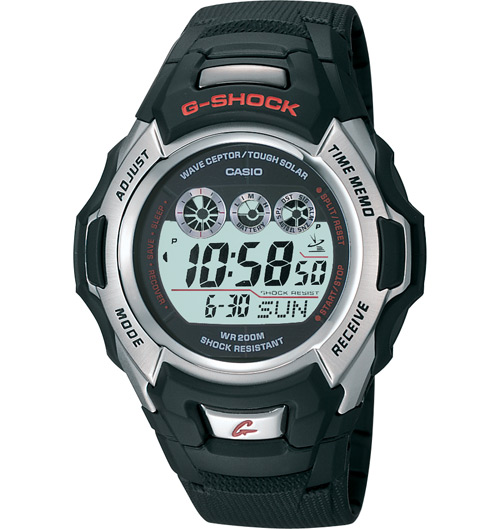Casio GW500A-1V Mens Black G-Shock Atomic Solar Ana-Digi Resin Band Watch