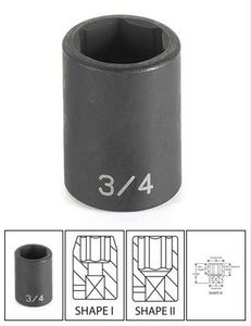 Gry-2014r 0.5 In. Drive X 0.44 In. Standard Impact Socket