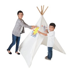 38614 Cotton Canvas Tee Pee With Paint Set