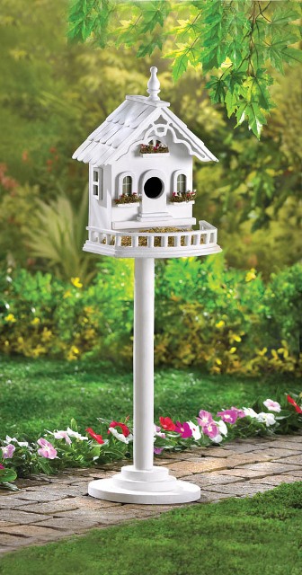 34320 Country Home Standing Birdhouse