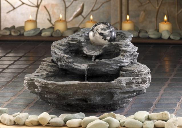 34807 Spinning Orb Tabletop Fountain