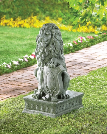 Regal Lion Garden Statue