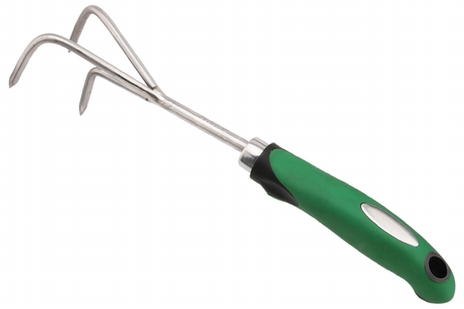 3-prong Cultivating Fork, Stainless Steel