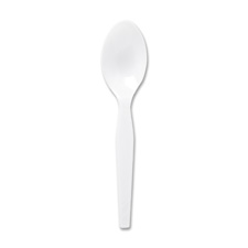 Gjo10432ct Heavyweight White Disposable Spoons, 100 Per Count