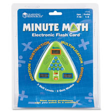 Learning Resources Lrnler6965 Minute Math Electronic Flash Card