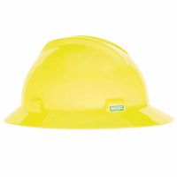 454-10061515 V-gard Protective Hard Hat, Slotted, Hi-viz Yellow-green