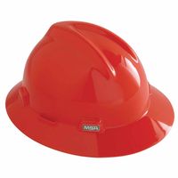 454-496075 V-gard Hat Orange With Fas-trac Suspension