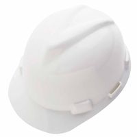 454-10150199 V-gard Green Protective Helmet, White