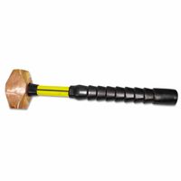 Nupla 545-30-060 Brass Sledge Hammers, 6 Lbs., 18 In. Sg Grip Handle