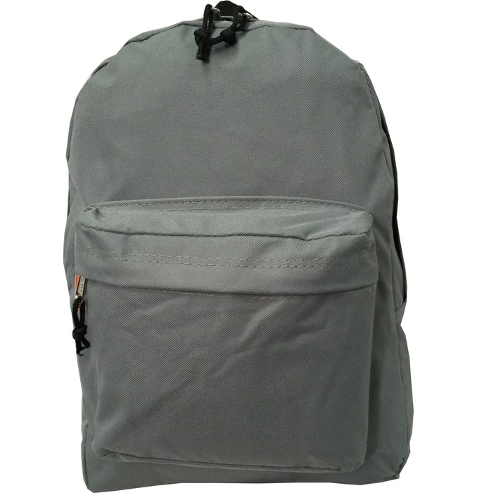 Lm198 Grey 16 In. 600d Polyester Standard Backpack