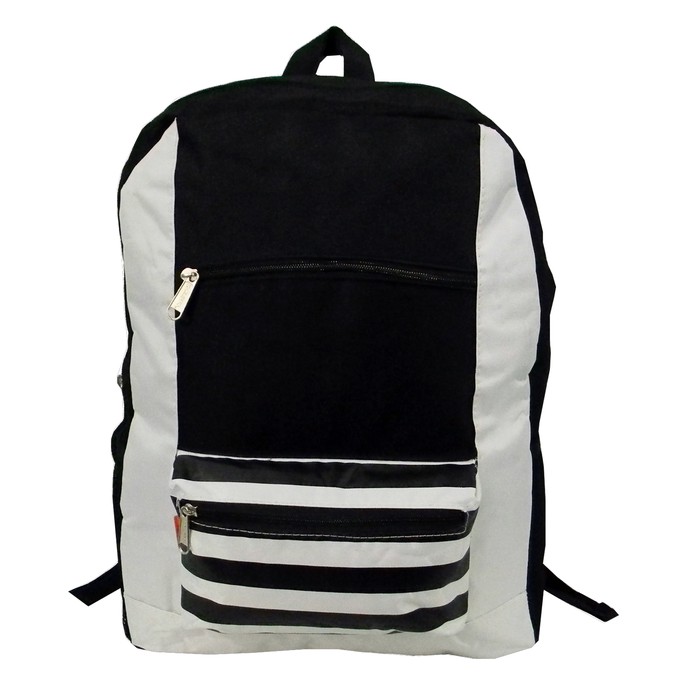 Lm202 Black 600d Poly Backpack, 18 X 13 X 5.5 In.