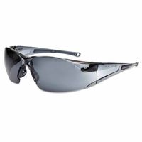 286-40071 Rush Series Safety Glasses, Smoke Polycarbonate Anti-scratch Anti-fog Lenses
