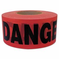 C.h. Hanson 337-16003 Standard Grade Barricade Tape, 3 In. X 1000 Ft., Danger Danger, Red, 2 Mil