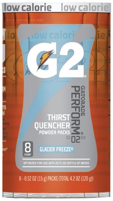 308-13160 G2 Powder Packets, Glacier Freeze, Makes 20 Oz.