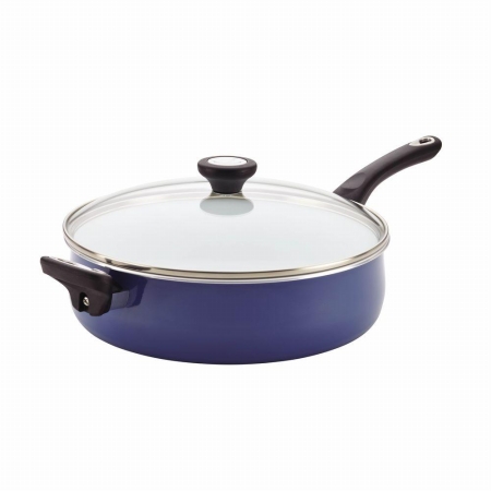 17493 5 Qt. Covered Cooker With Helper Handle Blue