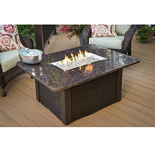 UPC 811560015287 product image for OutdoorGreatroom GS-1224-BRN-W-K Grandstone Wicker Fire Pit Table | upcitemdb.com