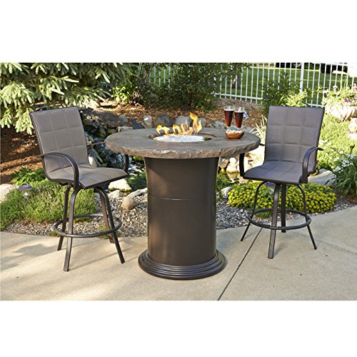 Outdoorgreatroom Mnb-48-pub-k Colonial Pub Crystal Fire Pit Table, 48 In.
