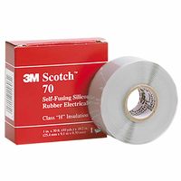 Abrasive Scotch Self-fusing Silicone Rubber Electrical Tape, 1 In. X 30 Ft., Sky Blue Gray