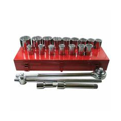 103-07-880 21 Piece Socket Sets, 0.75 In., 12 Point