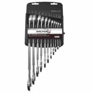11 Piece Combination Wrench Set, Sae