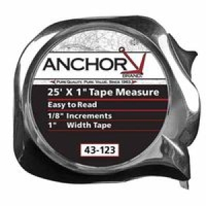 103-43-132 1 In. X 33 Ft. Tape Measure Chrome Plated Abs