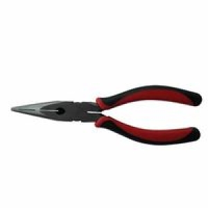 103-10-208 Solid Joint Long Nose Pliers, Drop Forged Steel, 8 In.