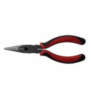 103-10-206 Solid Joint Long Nose Pliers, Drop Forged Steel, 6 In.