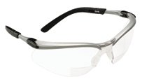 Bx Safety Eyewear, Clear Polycarb Anti-fog Hard Coat Lenses, Silver-black Frame