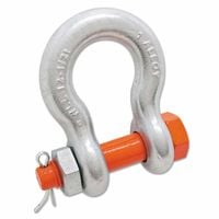 Apex 193-5391295 Alloy Anchor Galvanized Shackle, Bolt Type, 0.75 In.