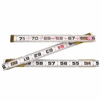 Lufkin 182-966n Red End Two Way Ruler, 0.63 In. X 6 Ft, Wood, Red-white
