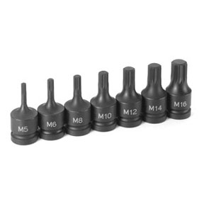 Gry-1307s 0.5 In. Drive Triple Square Impact Drive Socket Set