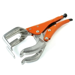 Ang-gr14512bk U-clamp Locking Pliers With Aluminum Jaws-orange